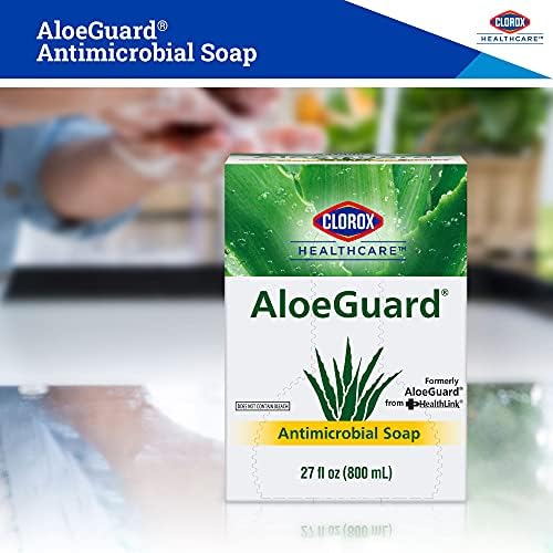 Clorox Healthcare® Aloeguard® סבון אנטי -מיקרוביאלי, 27 אונקיות כל אחד | שקית סבון יד אנטי -מיקרוביאלית